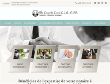 Tablet Screenshot of notairelinca.com